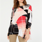 Blusa feminina estampada Alfani, rosa, tamanho pequeno e pequeno