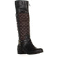 Sapatos femininos Charter Club Helenn com bico fechado e cano alto, pretos, tamanho 7