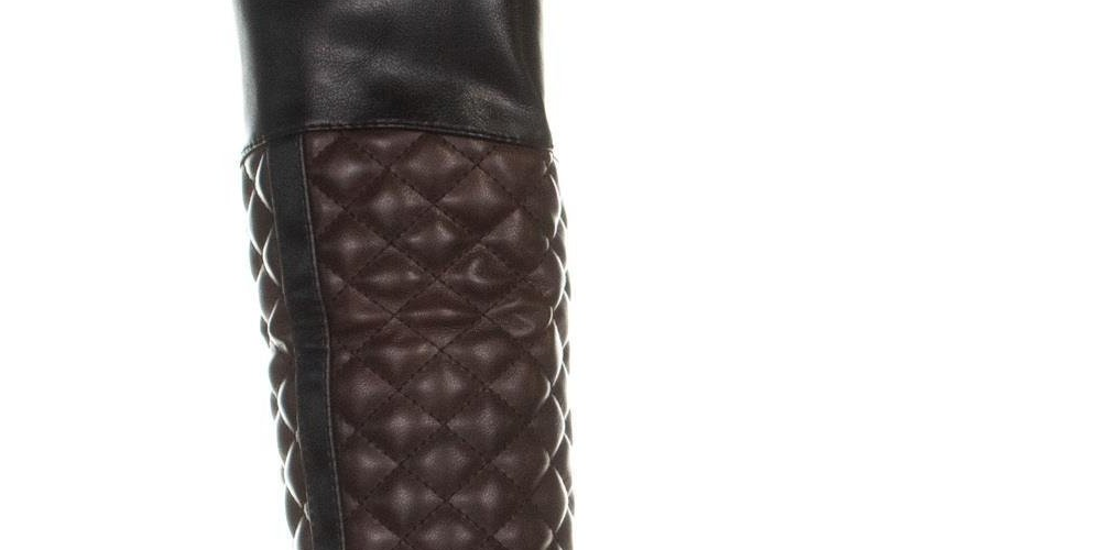 Sapatos femininos Charter Club Helenn com bico fechado e cano alto, pretos, tamanho 7