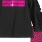 Conjunto de túnica com babados e leggings estampadas Calvin Klein para meninas, preto, vários tamanhos, 3T