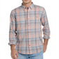 Camisa social masculina xadrez laranja vintage resistente às intempéries P
