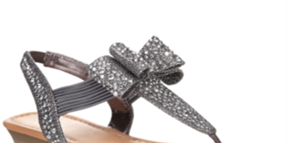 Material Girl Sandálias femininas Shayleen com bico aberto e tiras em T casuais - Prata - Tamanho 7,5 M