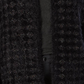 Cardigan estampado Alfani Plus Eyelash Yarn feminino, preto, tamanho 0X