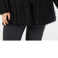 Cardigan estampado Alfani Plus Eyelash Yarn feminino, preto, tamanho 0X