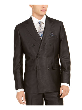 Jaqueta masculina Tallia de abotoamento simples, preta, tamanho 40S