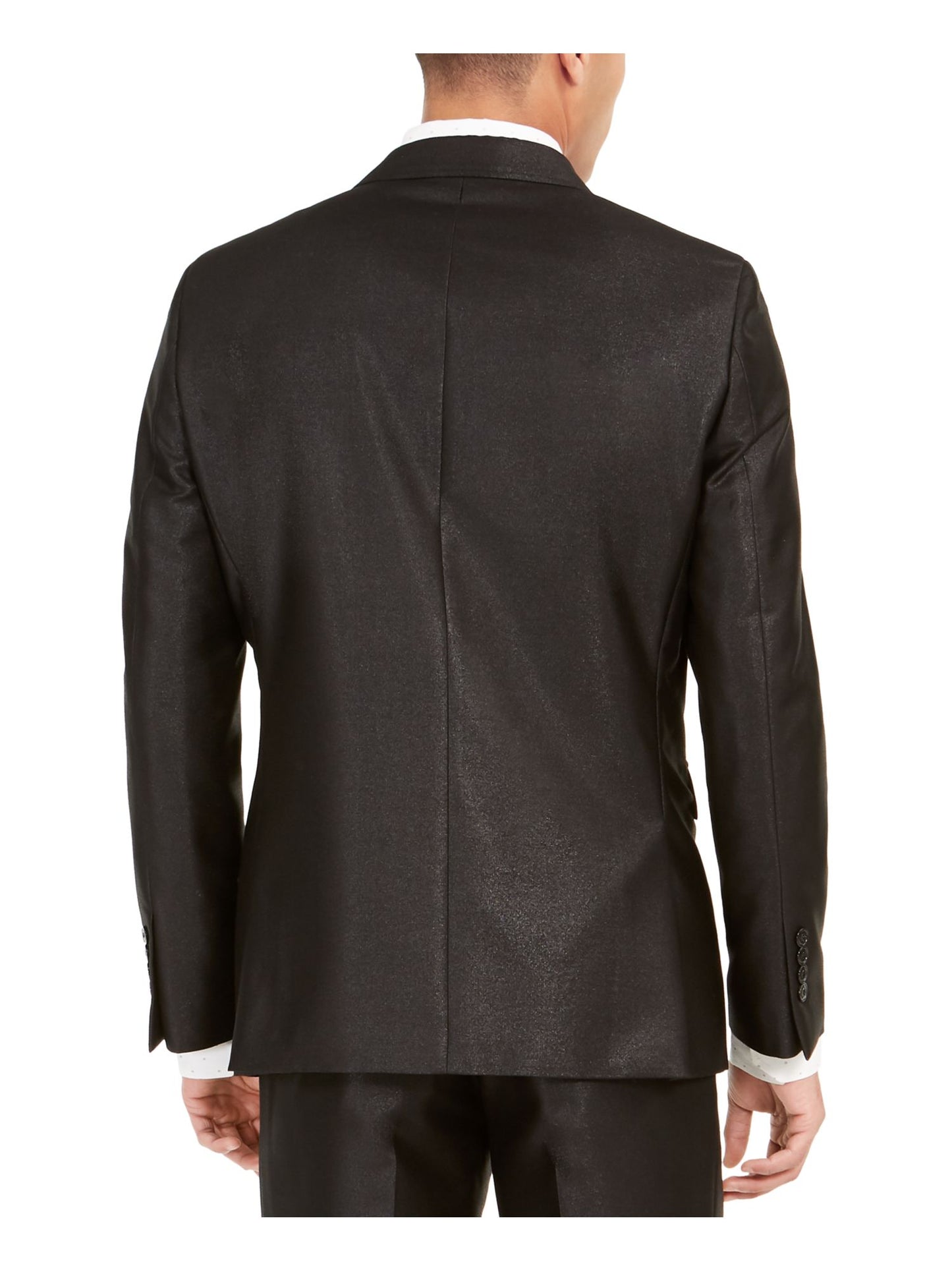 Jaqueta masculina Tallia de abotoamento simples, preta, tamanho 40S