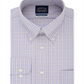 Camisa social masculina Eagle Tattersall Point Collar Slim Fit, sem passar a ferro, roxa, tamanho 2XL 18-34/3