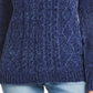 Suéter Karen Scott Feminino de Tricô em Chenille Azul Tamanho XS