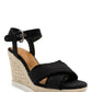 Sandália feminina Sugar Fave Wedge preta tamanho 7 M