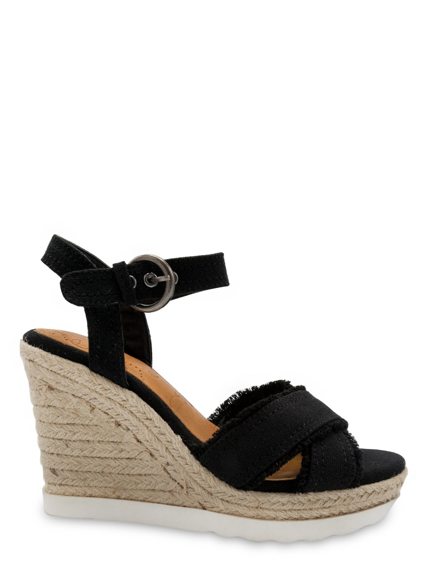 Sandália feminina Sugar Fave Wedge preta tamanho 7 M