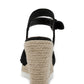 Sandália feminina Sugar Fave Wedge preta tamanho 7 M