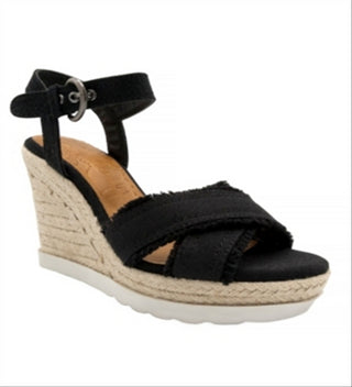 Sugar Women's Fave Wedge Sandal Black Size 7 M