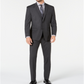 Terno masculino listrado cinza escuro com ajuste moderno Marc New York by Andrew Marc, tamanho 44