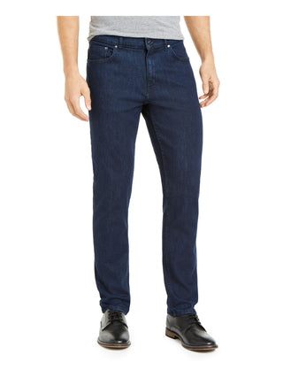 DKNY Men's Denim Mid-Rise Straight Leg Jeans Blue Size 33X32