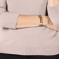 Karen Scott Suéter Feminino Petite Luxsoft Gola Alta Rosa Gelo Tamanho Pequeno Grande