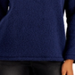 Suéter pulôver feminino com gola alta, azul real, tamanho P, estilo &amp; co