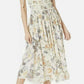 Vestido feminino sem mangas com decote em V e bainha MIDI, cor marfim, tamanho P, FREE PEOPLE