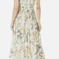 Vestido feminino sem mangas com decote em V e bainha MIDI, cor marfim, tamanho P, FREE PEOPLE