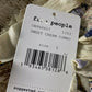Vestido feminino sem mangas com decote em V e bainha MIDI, cor marfim, tamanho P, FREE PEOPLE