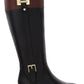 Karen Scott Deliee2 Botas de montaria largas femininas, pretas, tamanho 8,5 m