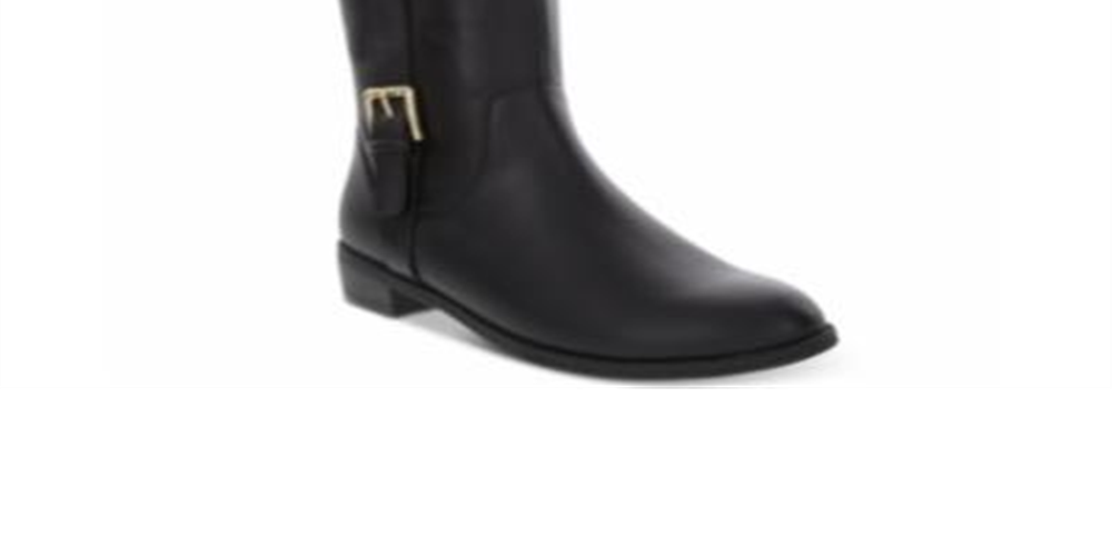Karen Scott Deliee2 Botas de montaria largas femininas, pretas, tamanho 8,5 m