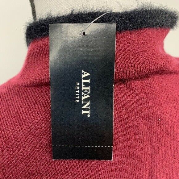 Cardigan Alfani Feminino Eyelash Trim Vermelho Tamanho P