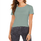 Camiseta decote redondo Style &amp; Co, verde, tamanho M