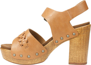 Sandália de salto feminino White Mountain Altheda marrom tamanho 8,5 M