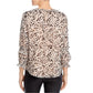 Blusa Calvin Klein Feminina com Estampa Floral e Gola Redonda Rosa Tamanho XS