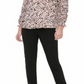 Blusa Calvin Klein Feminina com Estampa Floral e Gola Redonda Rosa Tamanho XS