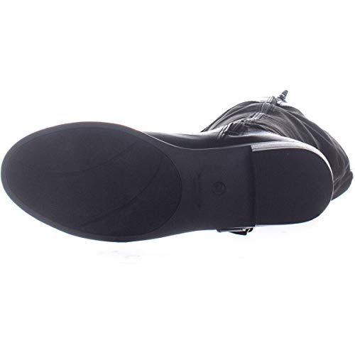 Karen Scott Botas femininas Deliee bico amendoado até o joelho, pretas, tamanho 7