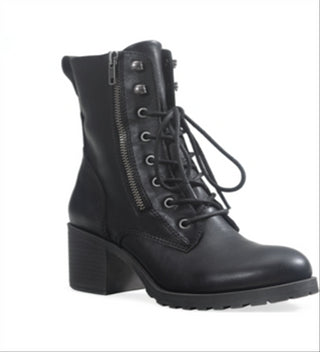Botas de combate femininas American Rag Sloanie com bico fechado e tornozelo, pretas, tamanho 9,5 m