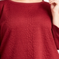 Top feminino plus texturizado Charter Club vermelho tamanho 3X