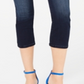 Calça jeans feminina Finity Stretch Cropped da INC International Concepts, azul, tamanho 6