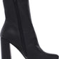 Botas de cano curto femininas Steve Madden Fulton com palmilha acolchoada, pretas, tamanho 11 M