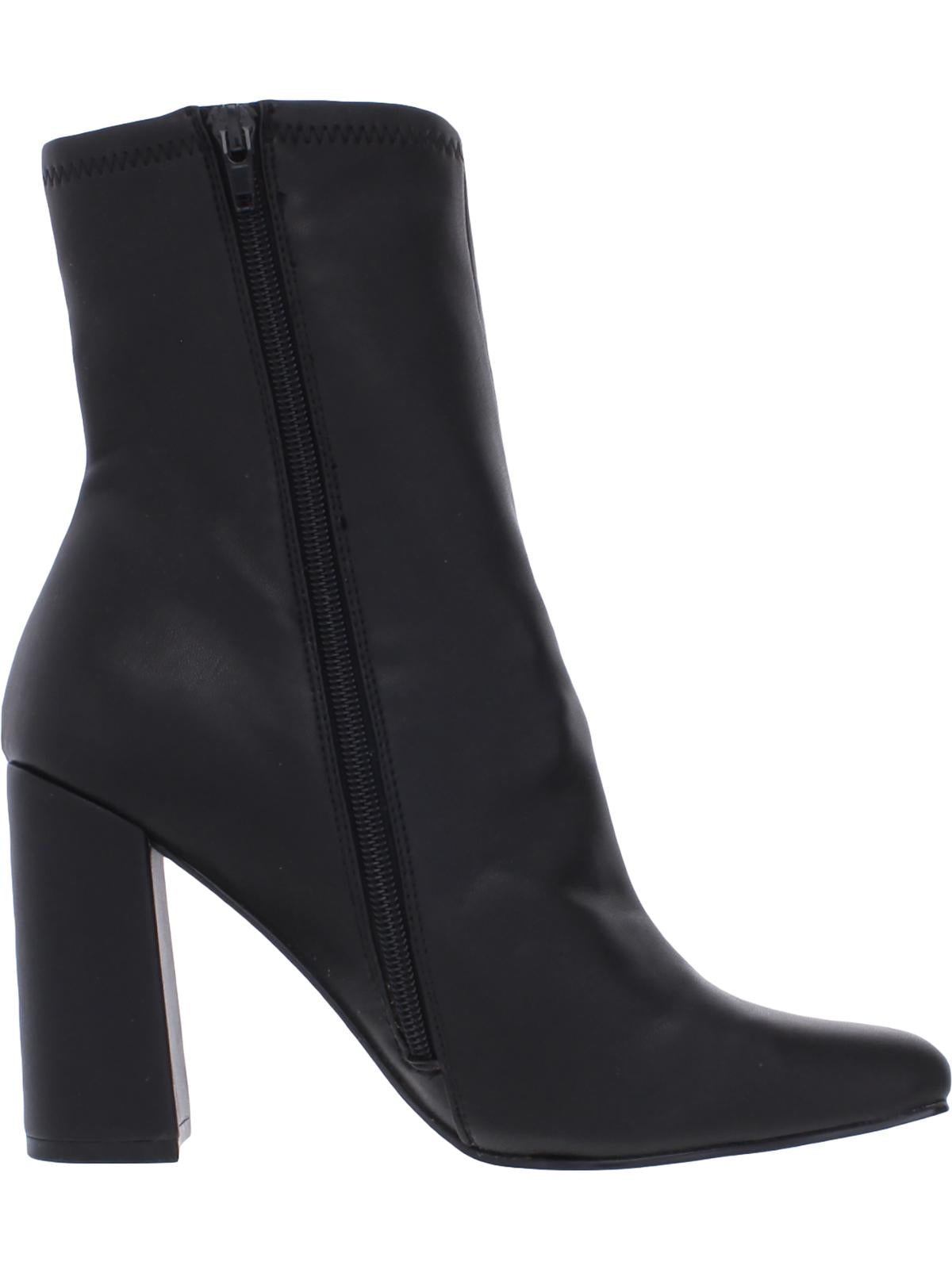 Botas de cano curto femininas Steve Madden Fulton com palmilha acolchoada, pretas, tamanho 11 M
