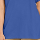 Camisa polo feminina Karen Scott de algodão, azul, tamanho pequeno