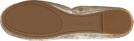 Sapatilhas femininas Lucky Brand Platinum Gold tamanho 7 M