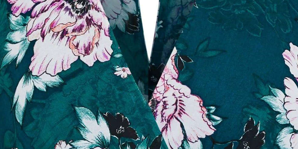 Vestido envelope falso com estampa floral plus size City Chic Trendy feminino, verde, tamanho SP