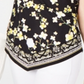INC International Concepts Top feminino com estampa floral e decote redondo, amarelo e preto, tamanho pequeno