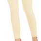 Calça skinny com controle de barriga Alfani feminina, comprimento regular, curta e longa, Sundance Yellow, tamanho 4