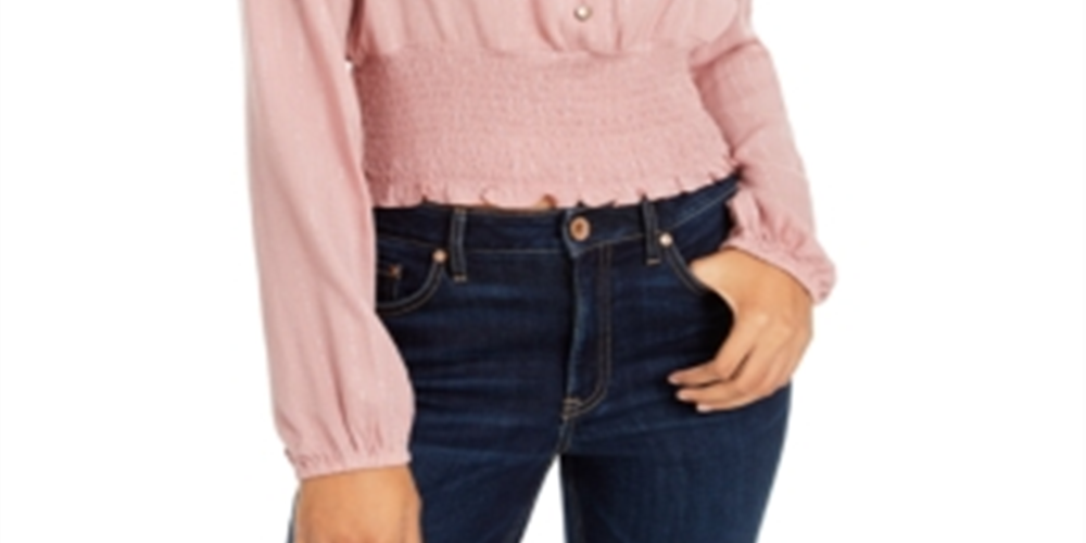 Blusa Shine Smocked Gypsies &amp; Moondust Junior's Rosa Tamanho G