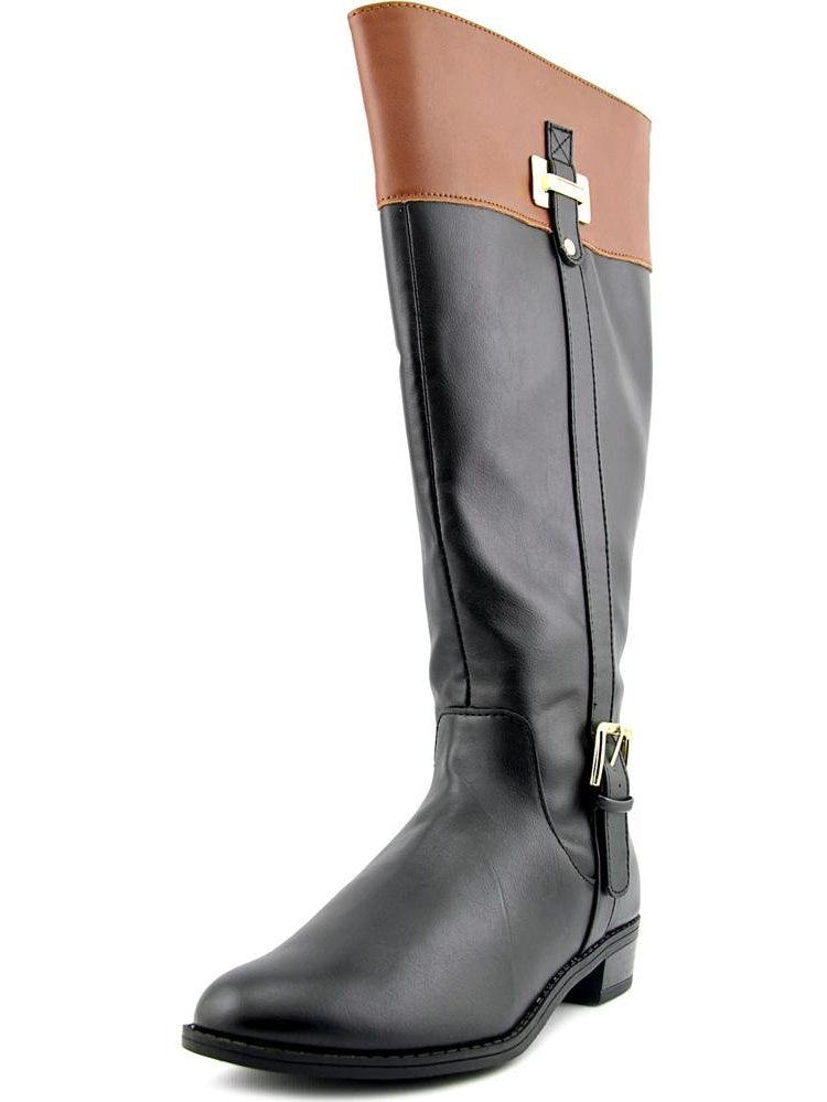 Karen Scott Deliee Botas femininas de cano largo bico redondo pretas tamanho 7M