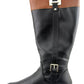 Karen Scott Deliee Botas femininas de cano largo bico redondo pretas tamanho 7M
