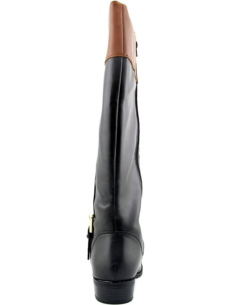 Karen Scott Deliee Botas femininas de cano largo bico redondo pretas tamanho 7M