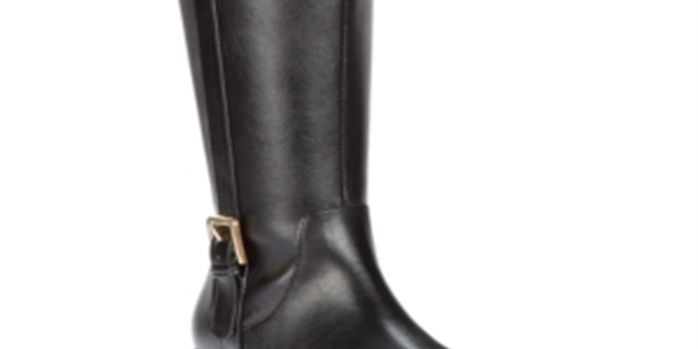Karen Scott Deliee Botas femininas de cano largo bico redondo pretas tamanho 7M