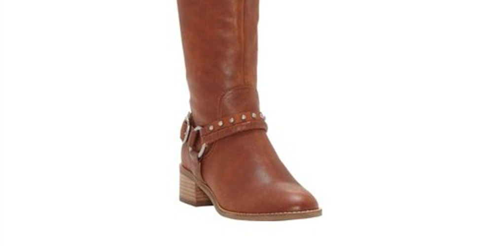 Bota feminina Lucky Brand Karesi Harness marrom tamanho 8 M