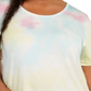 Top feminino Ideology com recorte nas costas e tie-dye, amarelo, tamanho 2X