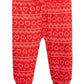 Calça Jogger Infantil First Impressions Cor Vermelha Tamanho Regular