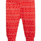 Calça Jogger Infantil First Impressions Cor Vermelha Tamanho Regular